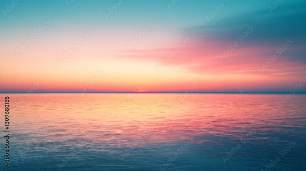 Obraz premium Soft Pink to Deep Blue Sky Gradients