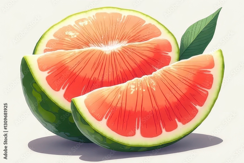 Stylized Fruit Artwork Featuring Animation Motifs Stylized Fruit Artwork Featuring Animation Motifs