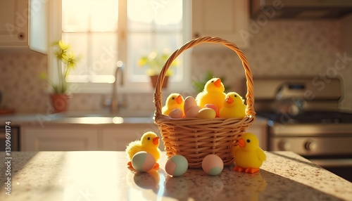 eggs in the easter bunny's basket

