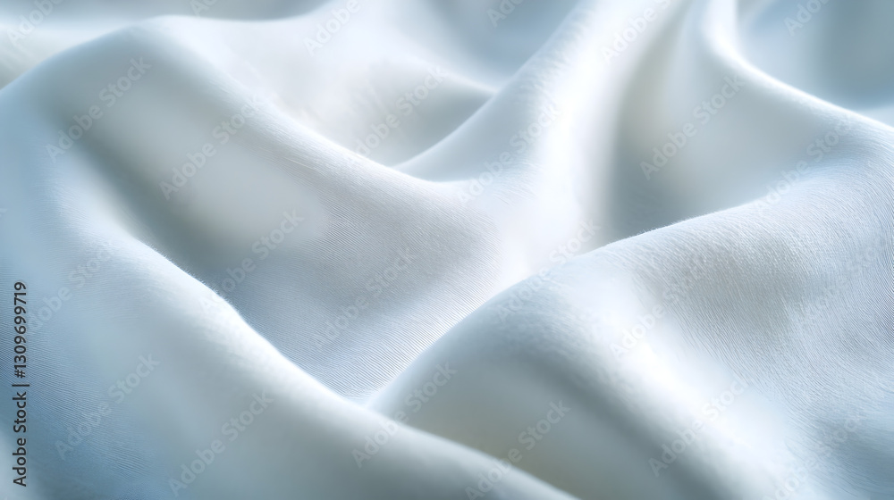 Obraz premium of a soft, textured hospital sheet with small creases, representing a sterile and comfortable medical setting 