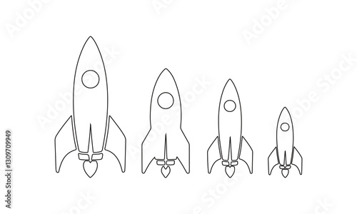 Rocket Vector Icon – Modern Space Exploration Symbol
Startup Rocket Launch Icon – Simple & Futuristic Design
Space Rocket Vector Illustration – Technology & Innovation Symbol