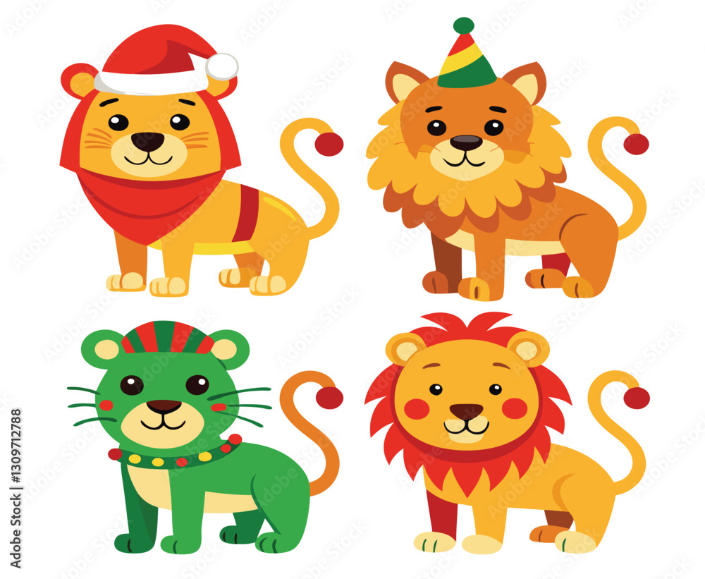 Set of 4 Different Style Christmas Designs - Festive and Unique Holiday Graphics Set of 4 Different Style Christmas Designs - Festive and Unique Holiday Graphics