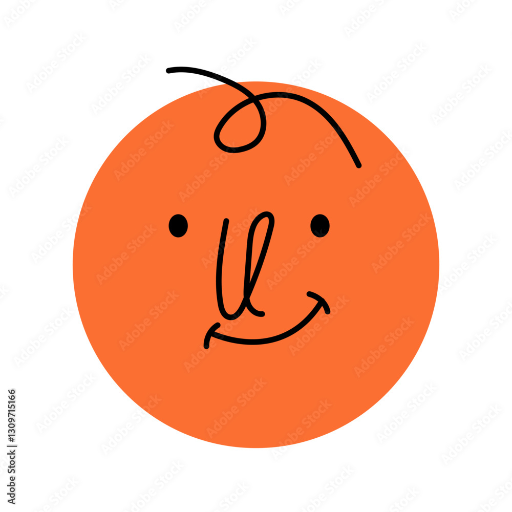 Obraz premium Orange Smiling Face