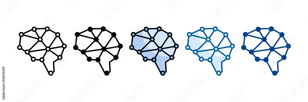 Neural Core  Icon Set Multiple Style Collection