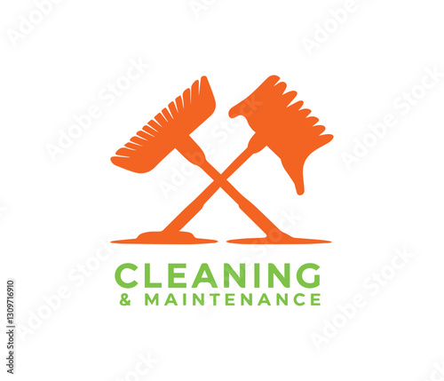 Cleaning and Maintenance Logo Icon, Professional Cleaning Services