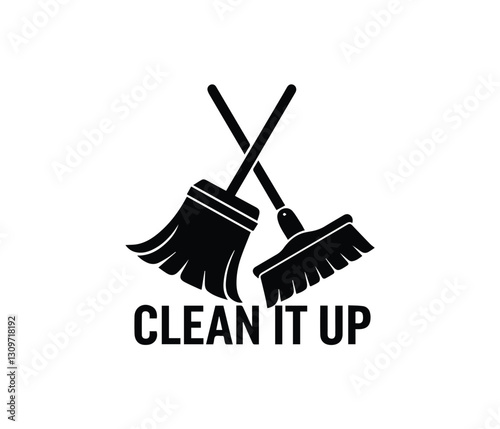 Cleaning and Maintenance Logo Icon, Professional Cleaning Services