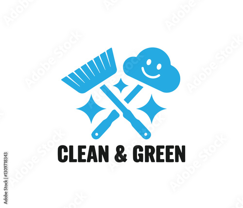 Cleaning and Maintenance Logo Icon, Professional Cleaning Services