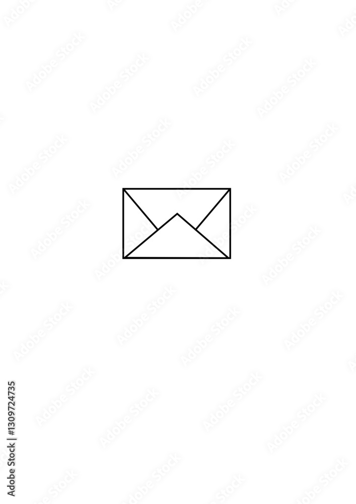 mail icon on white mail icon on white