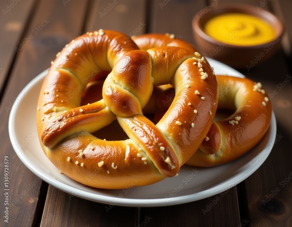 Soft Pretzels with Mustard