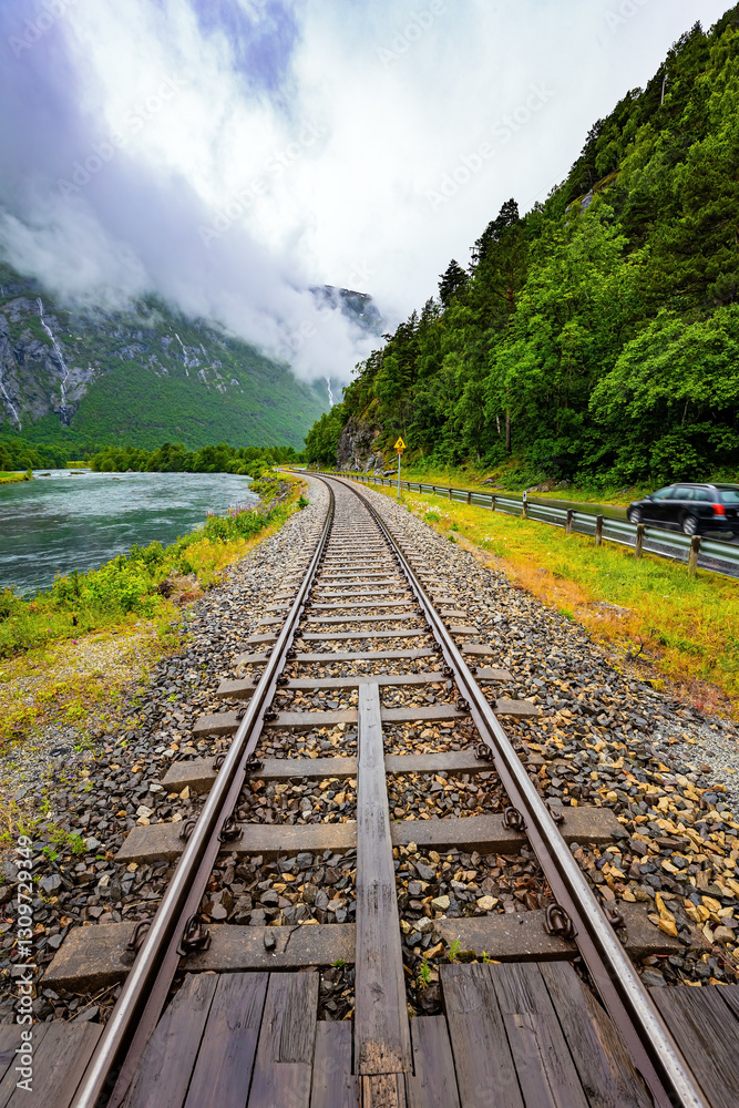 Fototapeta premium Railway line