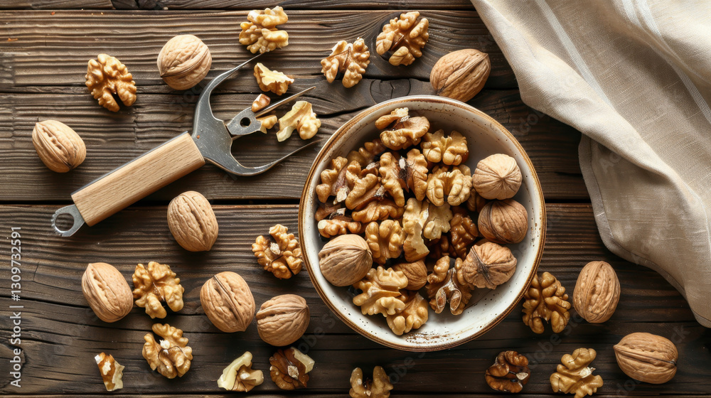 walnuts and nutcracker walnuts and nutcracker