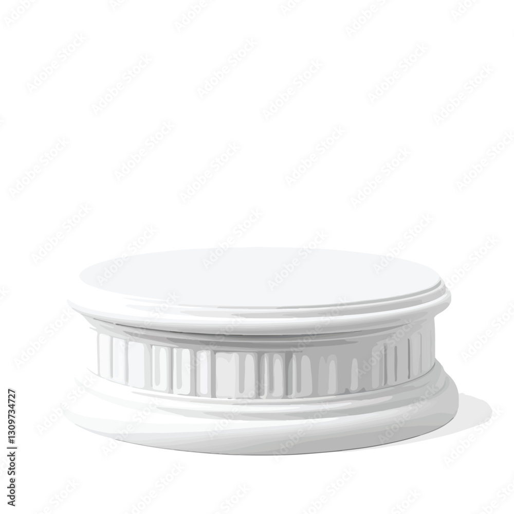 White Podium 3D Render Icon Isolated Cutout White Podium 3D Render Icon Isolated Cutout