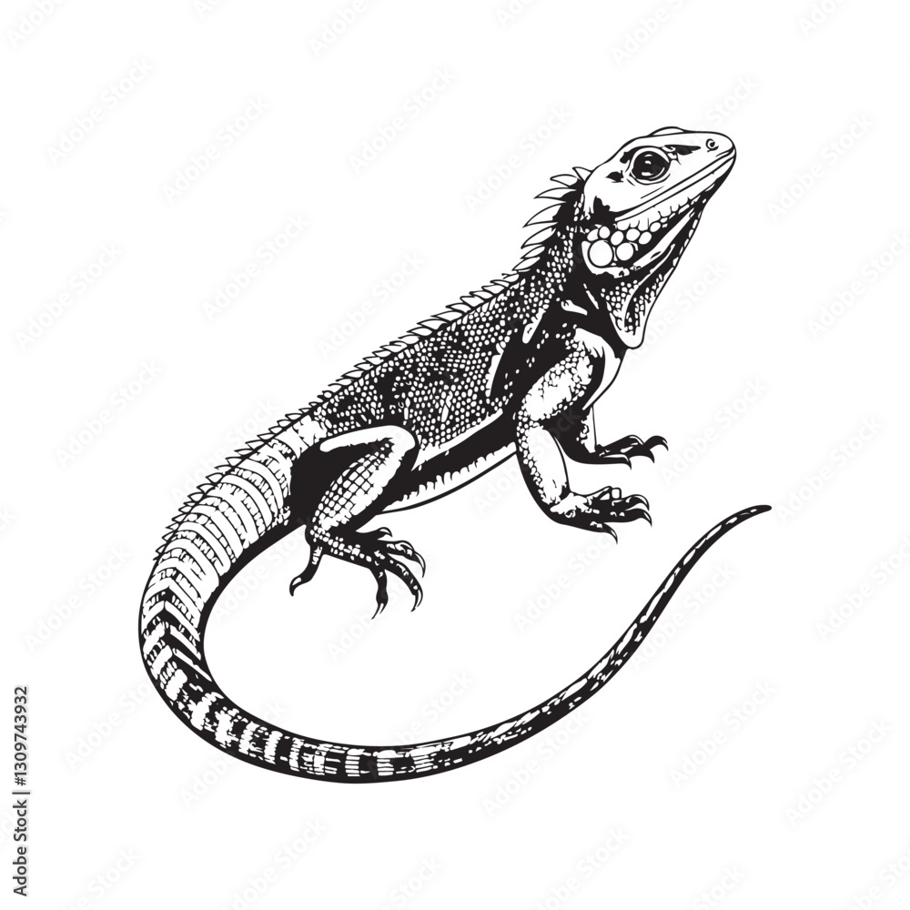 Naklejka premium Lizard Vector