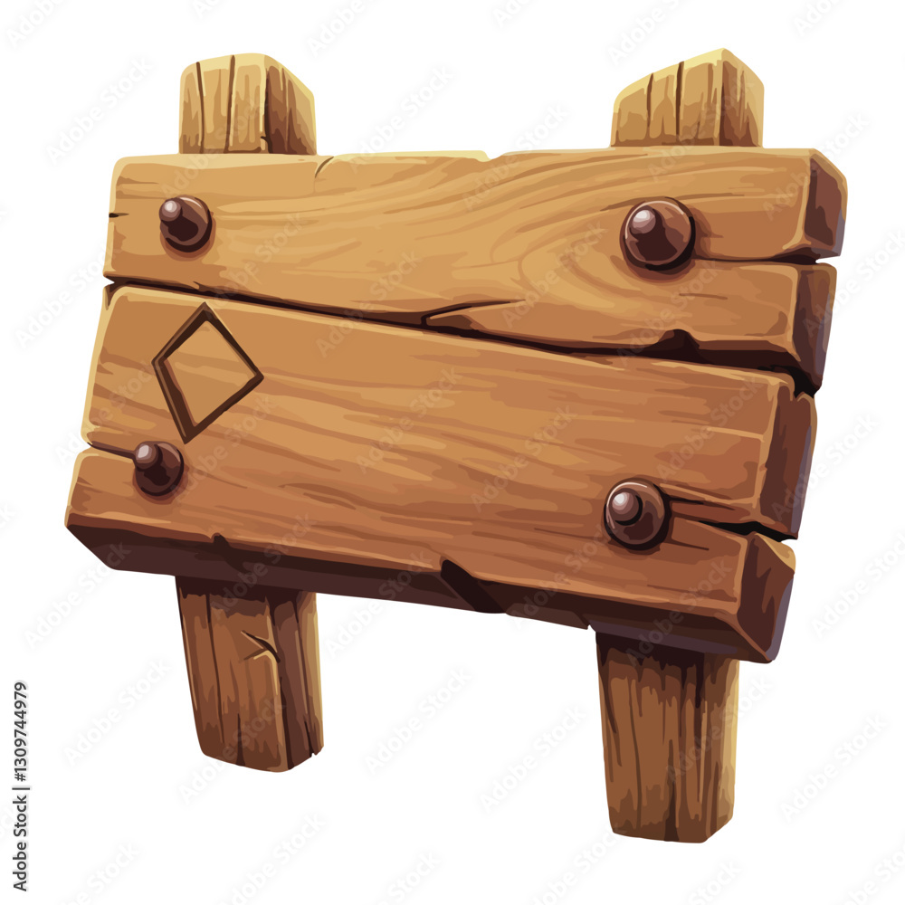 Wooden Direction Sign 3D Render Icon Isolated Close-up Wooden Direction Sign 3D Render Icon Isolated Close-up