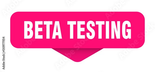 beta testing sticker. beta testing sign on transparent background