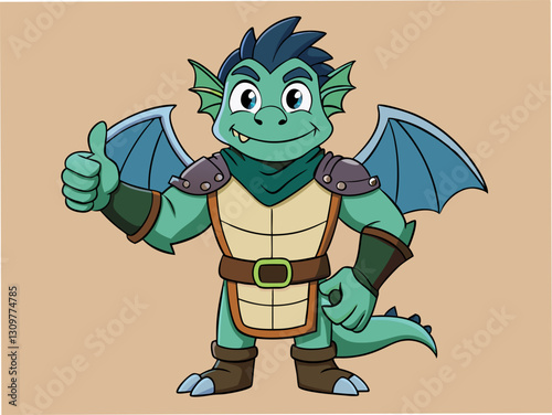 dragon man thumbs up