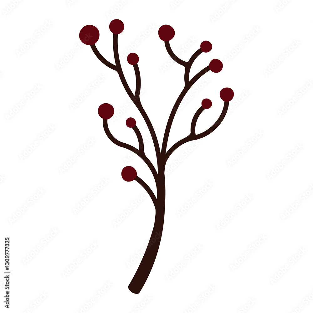 Naklejka premium christmas branch