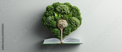 Wallpaper Mural A unique representation of broccoli with multiple smaller broccoli heads forming one larger broccoli structure Torontodigital.ca