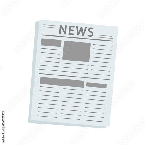 英字新聞　イラスト
