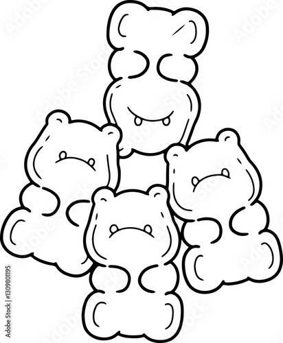 gummy bear doodle