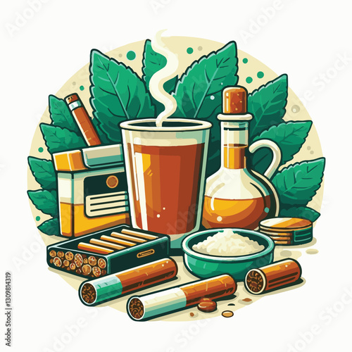 tobacco, nicotine, cigarette, health, background, cigar, smoke, cancer, leaf, addiction, risk, narcotic, unhealthy, toxic, plant, danger, industry, natural, crop, product, organic, nature, habit, harv