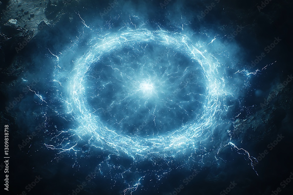 Celestial Energy Ring Explodes in Space Celestial Energy Ring Explodes in Space