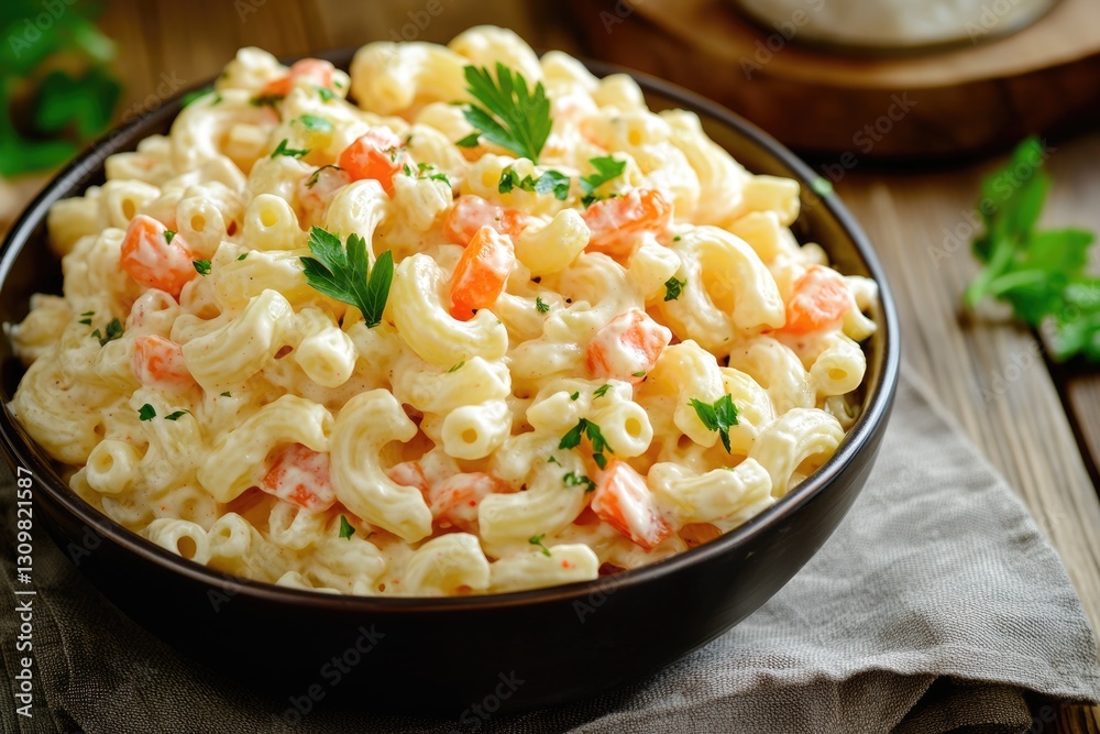 Creamy Country-Style Macaroni Salad with Fresh Carrots and Peppers Creamy Country-Style Macaroni Salad with Fresh Carrots and Peppers