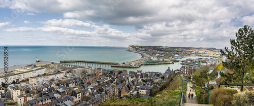 Stadtansicht von Le Treport in Seine-Maritime am Ärmelkanal