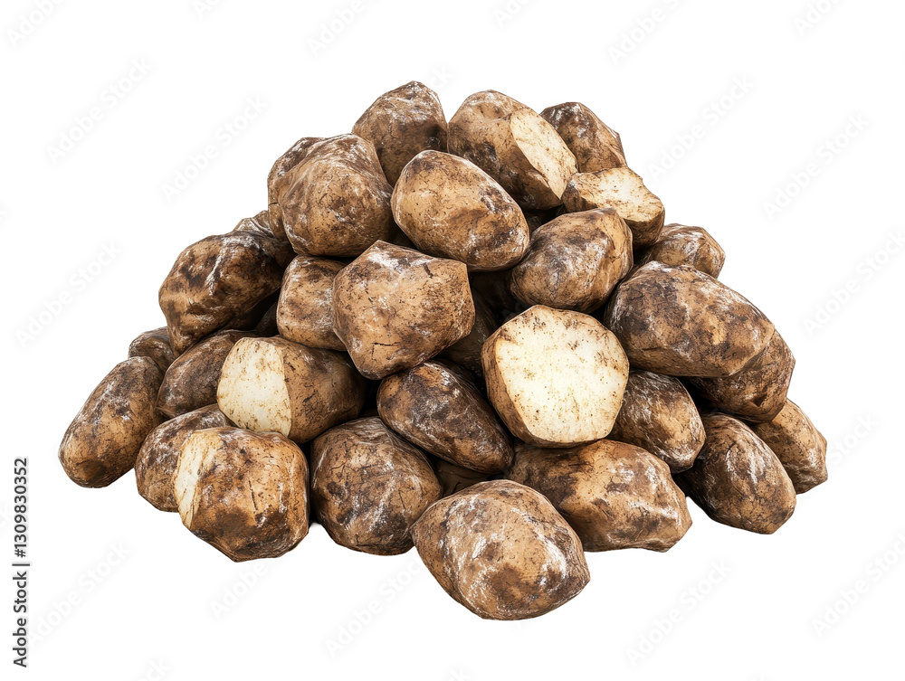 Isolated Pile of Truffles Isolated Pile of Truffles