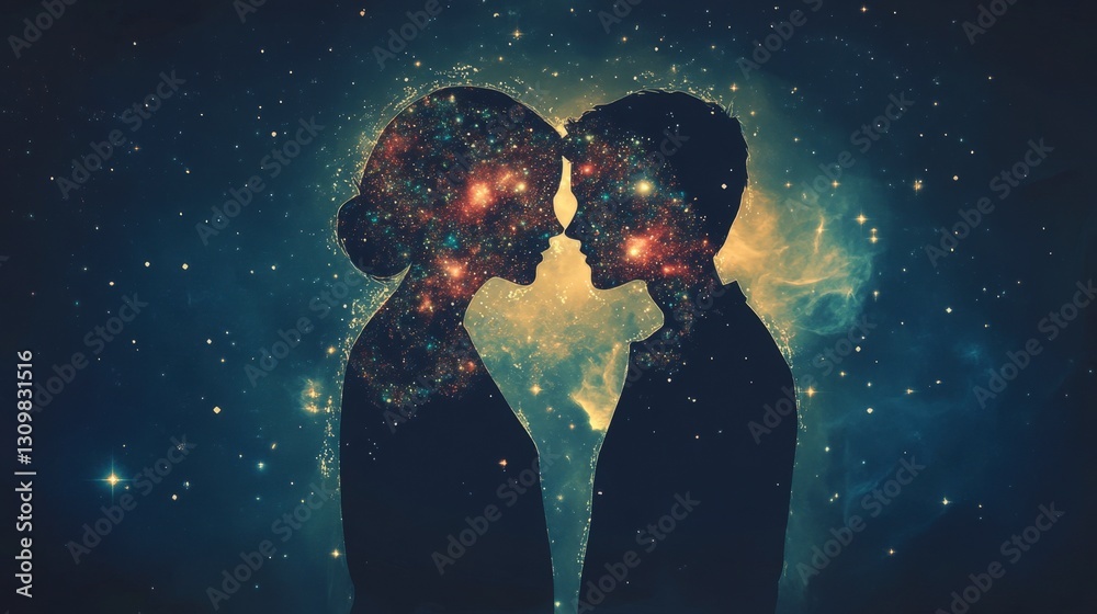 Obraz premium Galactic Silhouettes