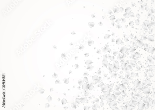 Snowy Peach Vector Light Background. Pastel Blur