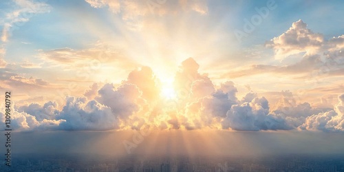 Heavenly Rays: Sunbeams bur...