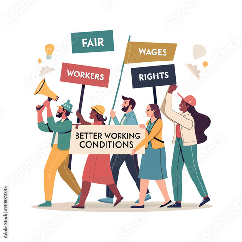 Labour Day concept vector illustration. labour day celebration design