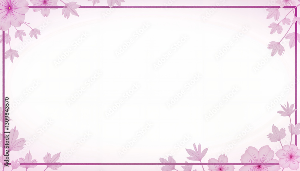 Elegant wedding invitation background with subtle amethyst border, sophistication Elegant wedding invitation background with subtle amethyst border, sophistication