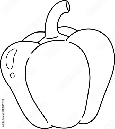 bell pepper cartoon doodle
