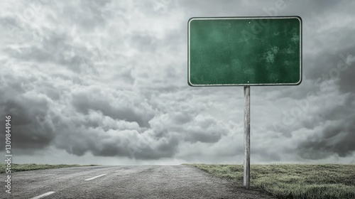 Green Guidepost for Success: The Silver Bullet Ahead - A Motivational Road Sign Concept