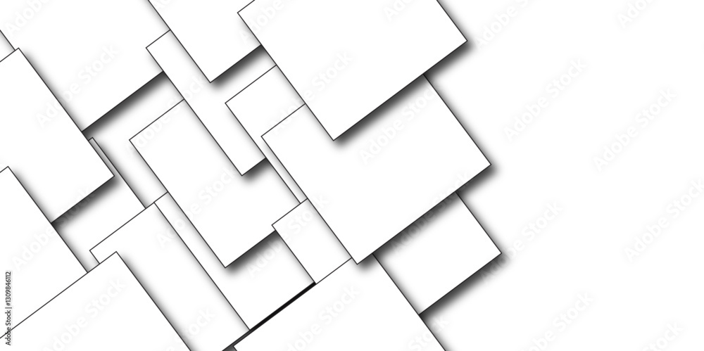 Abstract background with cubes. Modern geometric background. White ceramic brick tile. Abstract background with cubes. Modern geometric background. White ceramic brick tile.