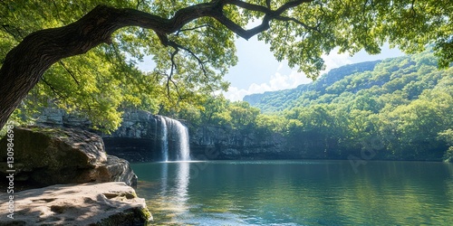 Scenic Waterfall and Tranqu...
