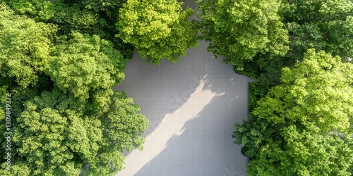 Aerial View of a Heart Shap...