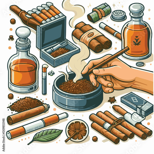 tobacco, nicotine, cigarette, health, background, cigar, smoke, cancer, leaf, addiction, risk, narcotic, unhealthy, toxic, plant, danger, industry, natural, crop, product, organic, nature, habit, harv