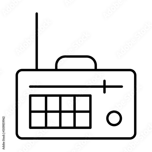 radio line icon