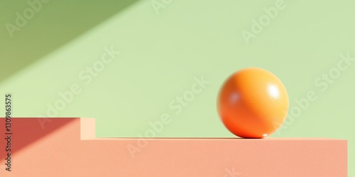 Orange Egg on Pink Platform...