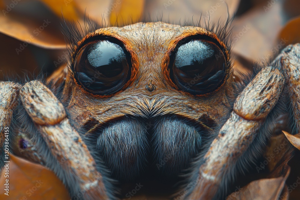 Close-Up of a Jumping Spider's Face Close-Up of a Jumping Spider's Face