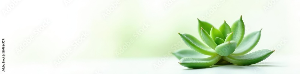 Small green leaf isolated on white background, white background, succulent, botanical Small green leaf isolated on white background, white background, succulent, botanical