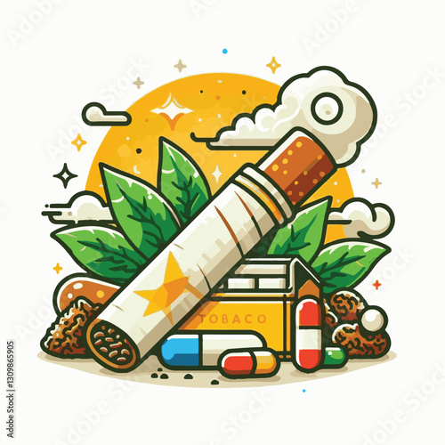 tobacco, nicotine, cigarette, health, background, cigar, smoke, cancer, leaf, addiction, risk, narcotic, unhealthy, toxic, plant, danger, industry, natural, crop, product, organic, nature, habit, harv