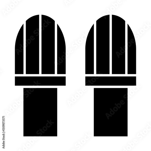 slipper glyph icon