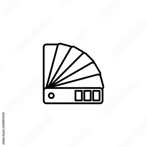 Palette flat vector icon. Tone flat vector icon. Color swatch flat vector icon