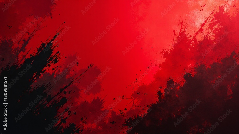 Abstract Red and Black Background with Artistic Texture and Patterns Abstract Red and Black Background with Artistic Texture and Patterns