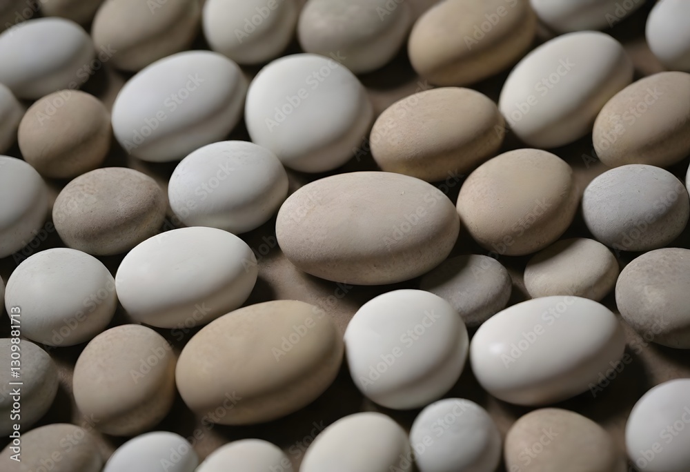 Minimalistic background/backdrop. White round stones / pebbles. Minimalistic background/backdrop. White round stones / pebbles.