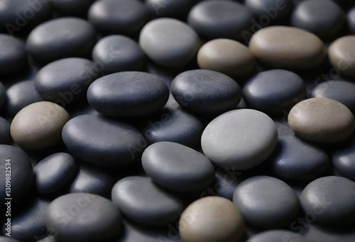 Minimalistic background/backdrop. black and white pebbles